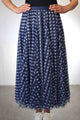 C.Reed Swan Lake Tulle Skirt Navy Gingham One Size Navy Gingham From BoxHill