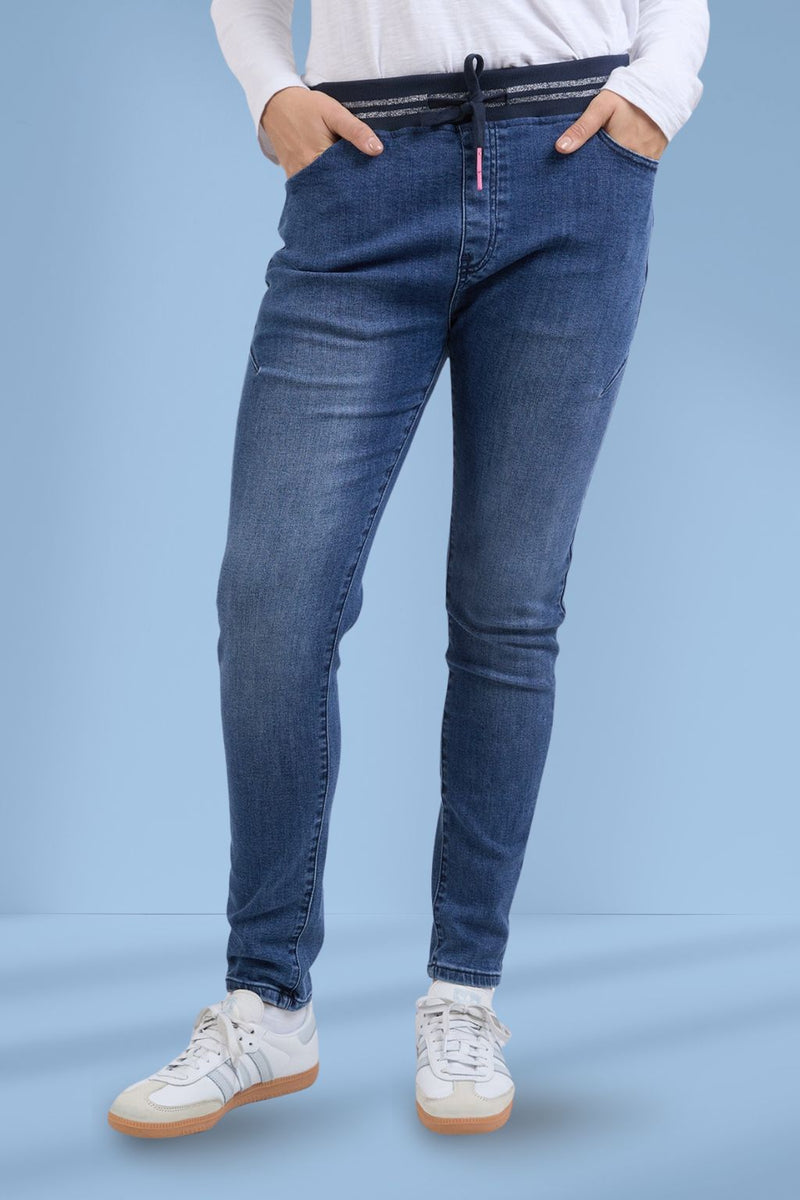 Elm Melody Denim Jogger Washed Black