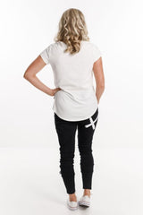 PRE-ORDER Home-Lee Apartment Pants Black with White X From BoxHill