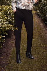 Marco Polo Full Length Tuxedo Pants Black From BoxHill