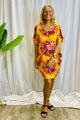 Red Lotus Gaby Dress Nectarine Floral From BoxHill
