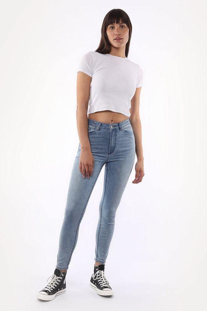 Silent Theory The Vice High Skinny Jeans Clean Indigo BoxHill