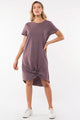 Silent Theory Twisted Tee Dress Grape From BoxHill