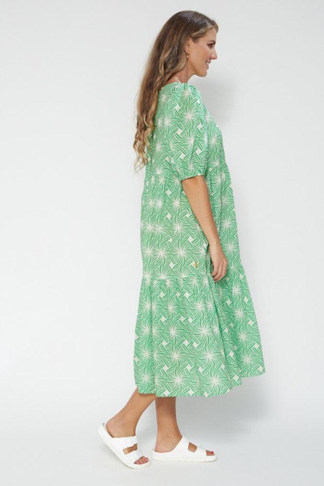 Stella + Gemma Daisy Dress Green Tangles BoxHill