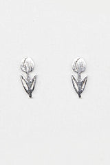 Stella and Gemma Tulip Earrings Silver One Size Silver From BoxHill