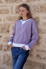 Style Laundry Heart Sweater White Contrast Dusty Lilac From BoxHill