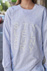 Style Laundry Zip Longline Sweater Light Grey From BoxHill