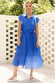 Adorne Natalia Ruffle Dress Blue From BoxHill