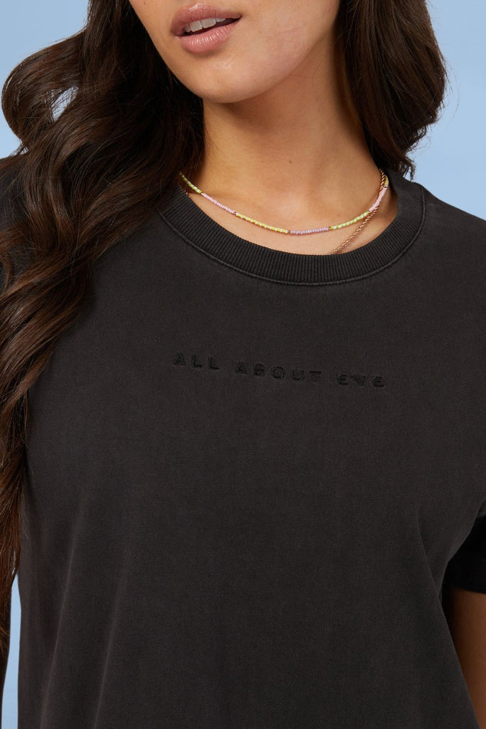 All About Eve AAE Washed Tee Washed Black From BoxHill