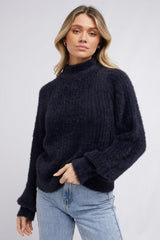 All About Eve Missy Oversized Knit Black From BoxHill