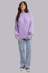 All About Eve Missy Oversized Knit Lilac From BoxHill