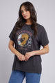 All About Eve Wild Moon Tee Washed Black From BoxHill