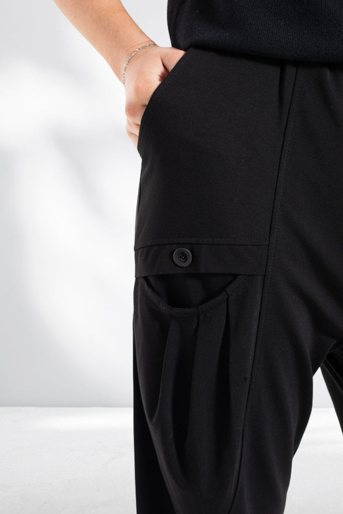 Antler Bohdi Button Pants Black From BoxHill