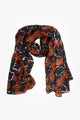 Antler Poppy Scarf Chocolate From BoxHill