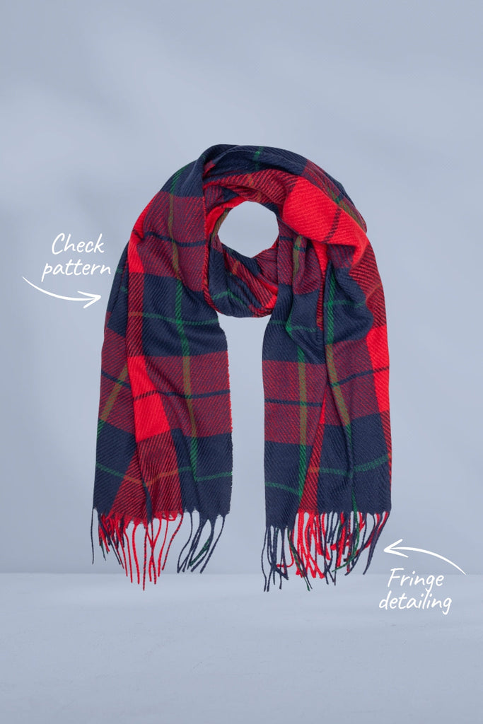 Antler Wallace Plaid Scarf From BoxHill