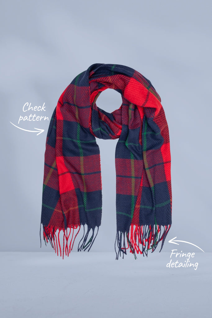 Antler Wallace Plaid Scarf From BoxHill
