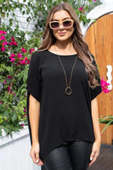 Bee Maddison Kitty Top Black From BoxHill