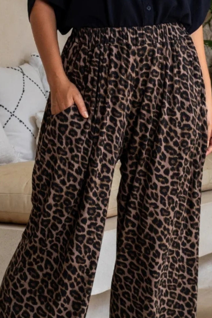 PRE-ORDER Bee Maddison Sammie Pants Leopard From BoxHill