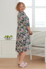 Bee Maddison Violet Floral Dress Pink Lilac From BoxHill