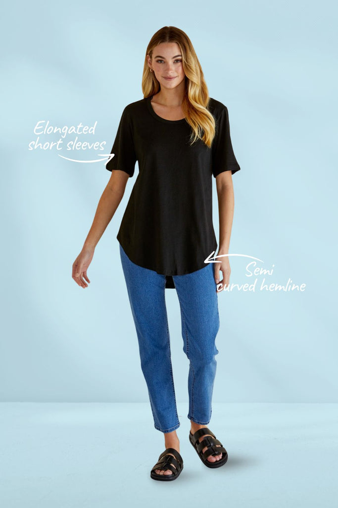 Betty Basics Ariana Tee Black From BoxHill