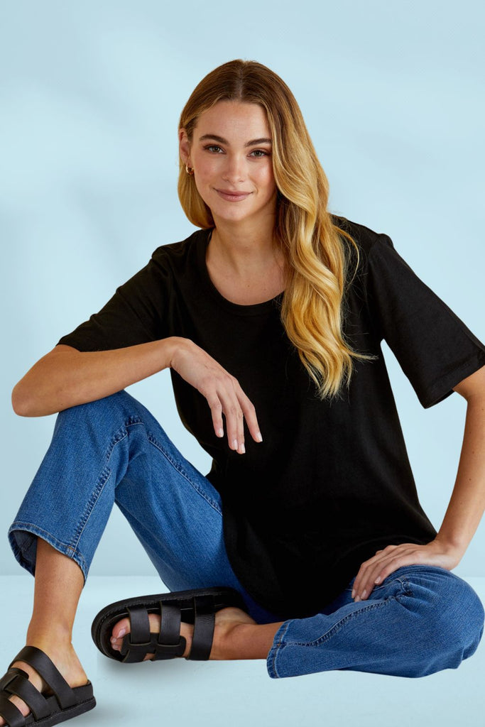 Betty Basics Ariana Tee Black From BoxHill