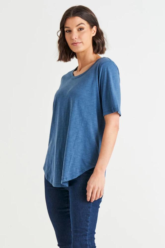 Betty Basics Ariana Tee Steel Blue From BoxHill