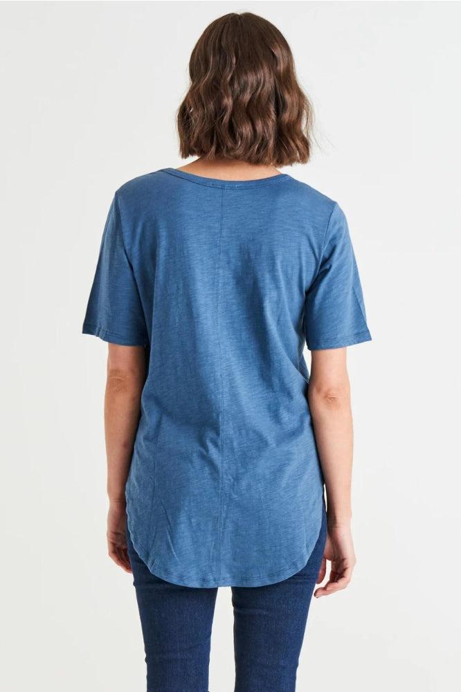 Betty Basics Ariana Tee Steel Blue From BoxHill