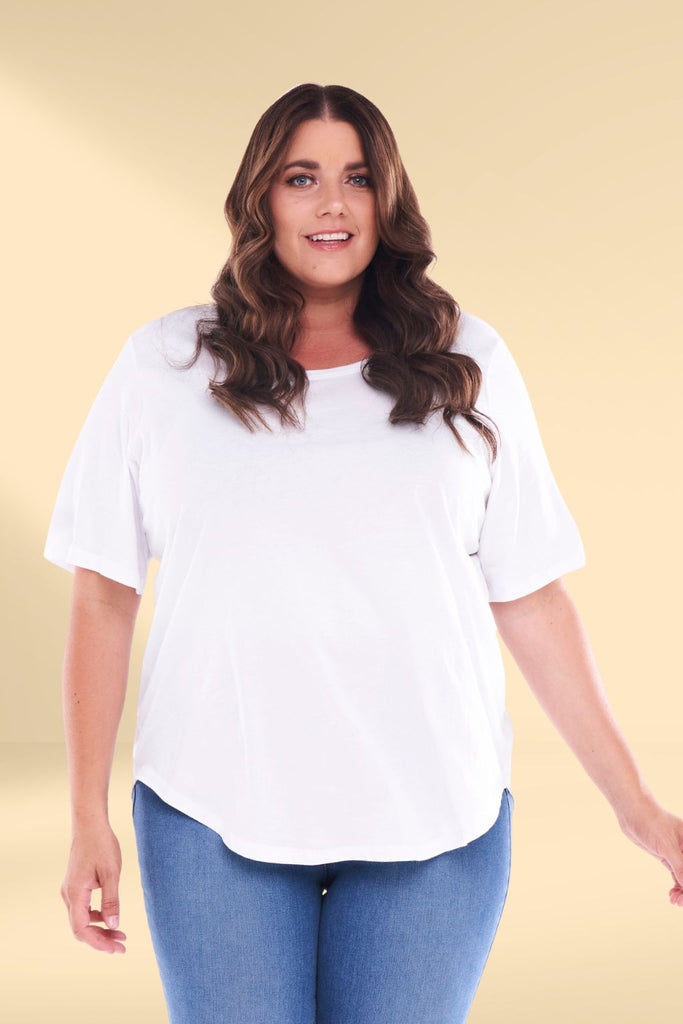 Betty Basics Ariana Tee White From BoxHill