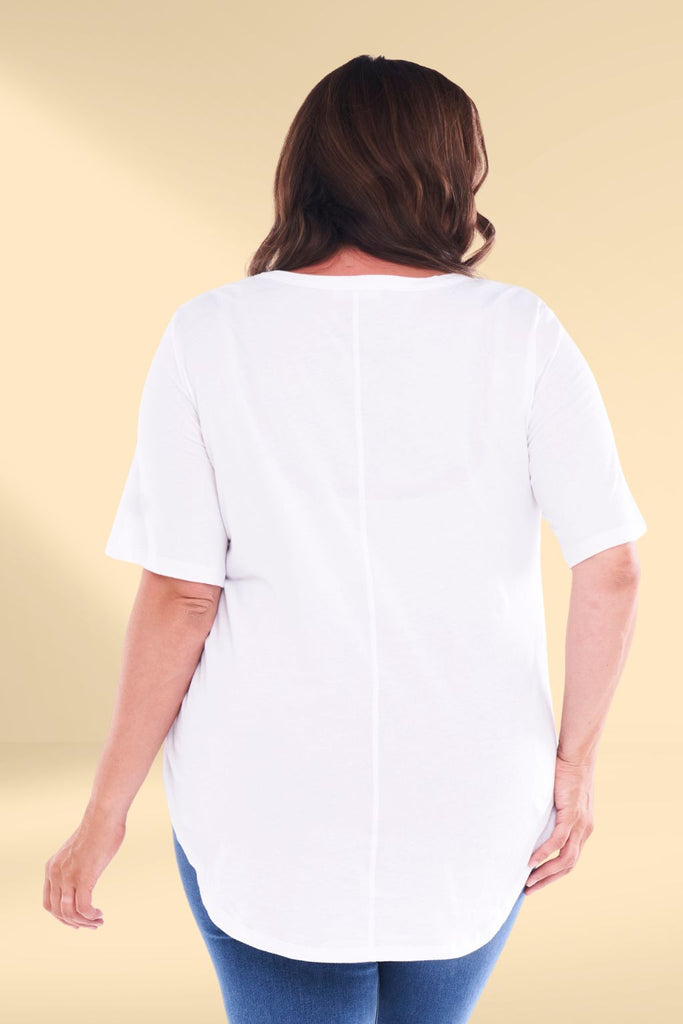 Betty Basics Ariana Tee White From BoxHill