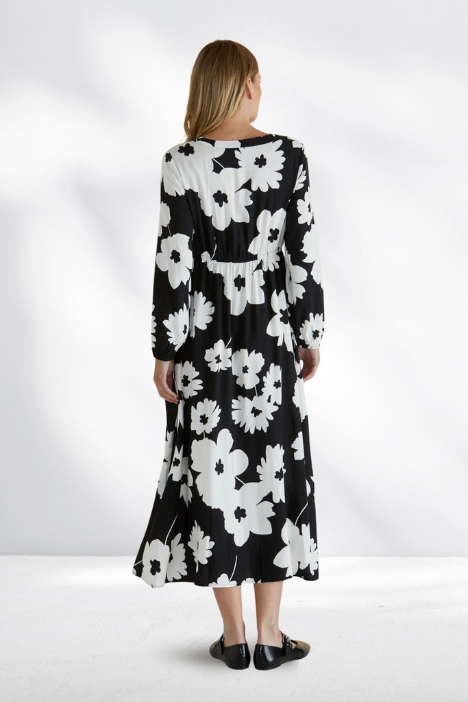 Betty Basics Aries Dress Mono Floral From BoxHill