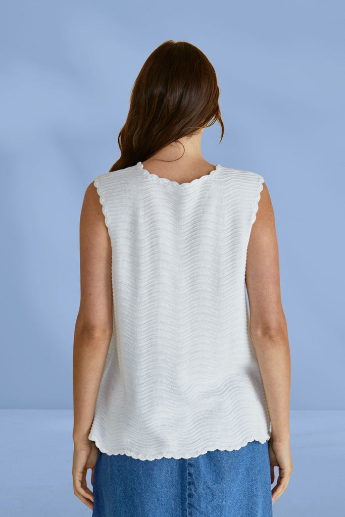 Betty Basics Aviva Tank White Stripe From BoxHill