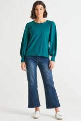 Betty Basics Charlotte Knit Jumper Classic Teal From BoxHill