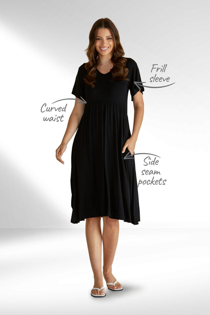 Betty Basics Donna Dress Black From BoxHill