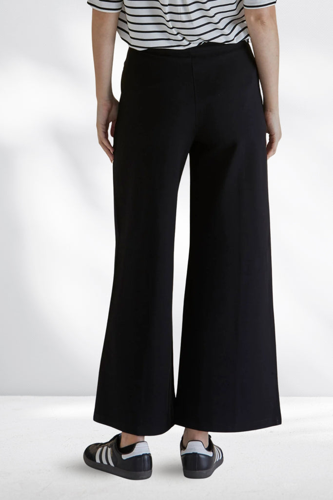 Betty Basics Elodie Wide Leg Ponte Pants Black From BoxHill