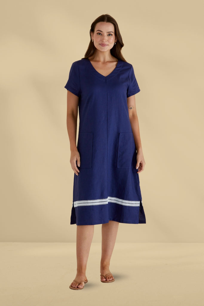 Betty Basics Elwood Dress Navy From BoxHill