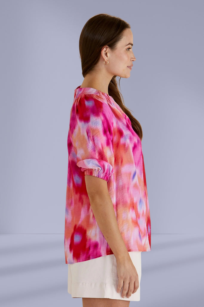 Betty Basics Joanne Blouse Floral Abstract Print From BoxHill