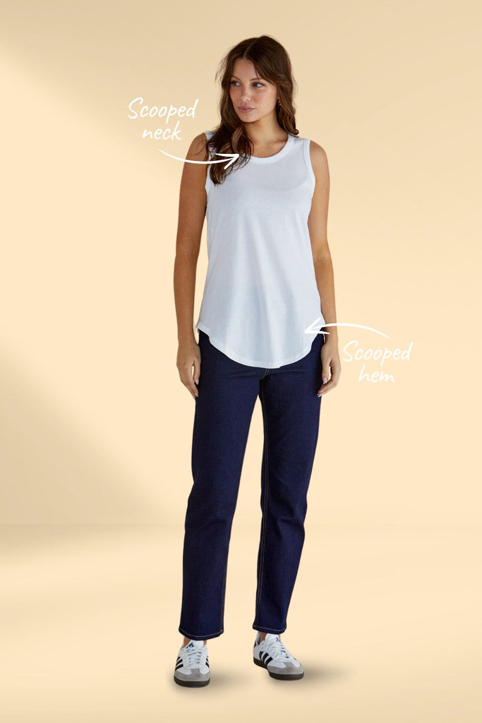 Betty Basics Keira Tank White From BoxHill