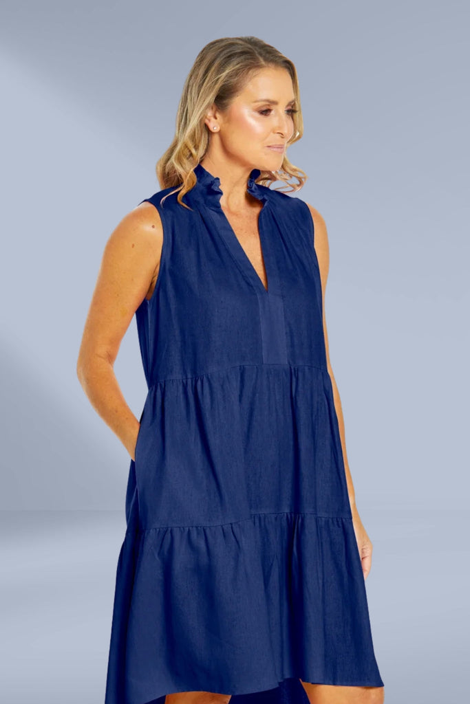 Betty Basics Libby Dress Navy From BoxHill