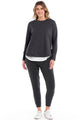 Betty Basics Lucy French Terry Sweat Gunmetal From BoxHill