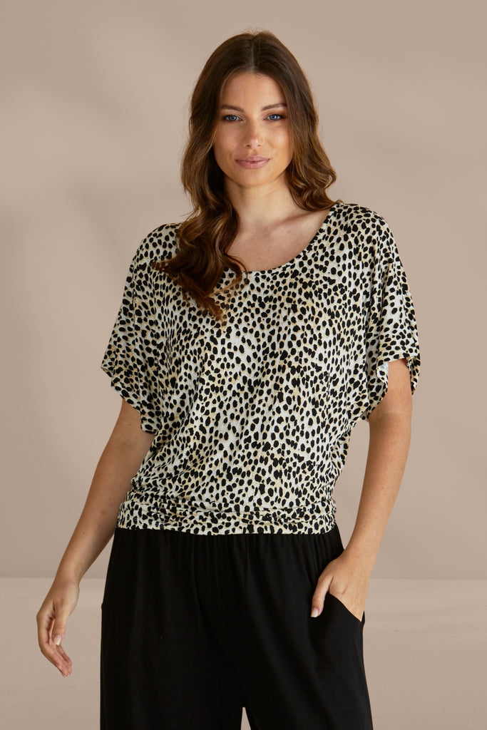Betty Basics Maui Tee Cheetah Neutral From BoxHill