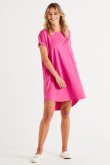 Betty Basics Maxine T-Shirt Dress Azalea From BoxHill