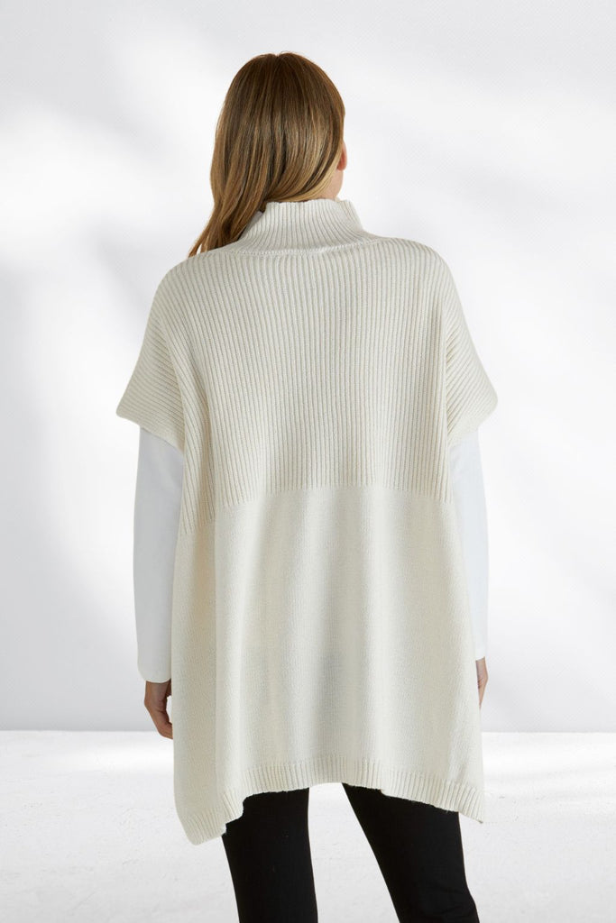 Betty Basics Paige Poncho Oat Neutral From BoxHill