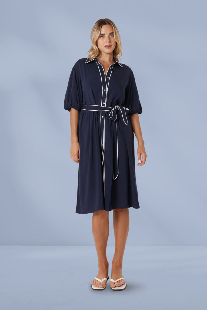 Betty Basics Rio Reef Dress Navy From BoxHill