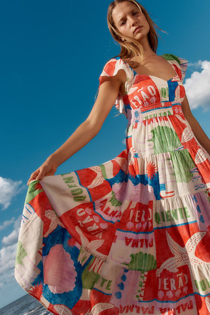 Betty Basics Sadie Dress Seashell Print From BoxHill