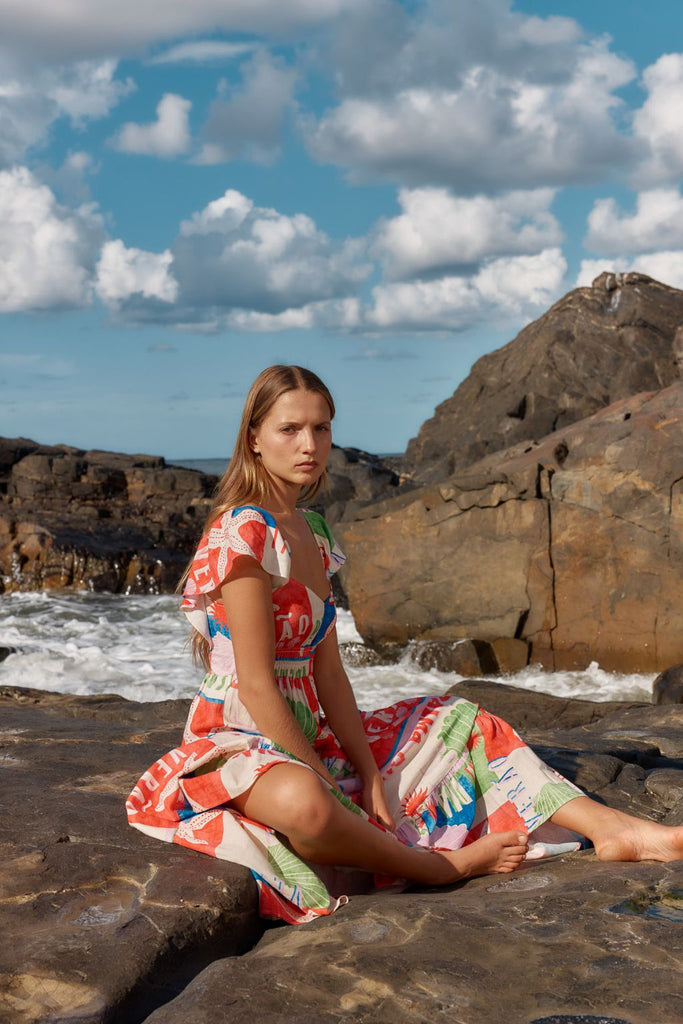 Betty Basics Sadie Dress Seashell Print From BoxHill