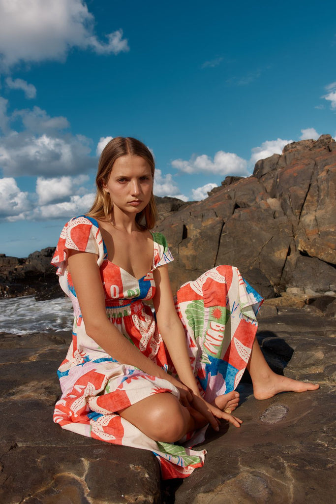 Betty Basics Sadie Dress Seashell Print From BoxHill