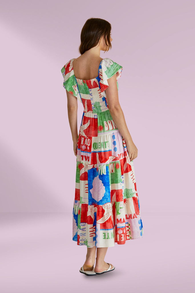 Betty Basics Sadie Dress Seashell Print From BoxHill