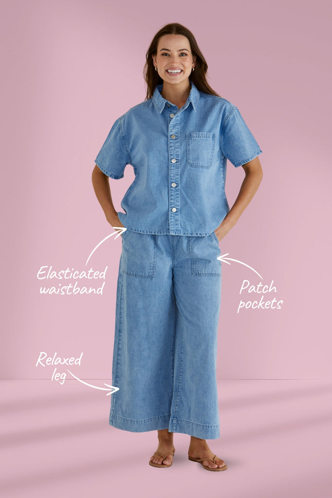 Betty Basics Saffra Relax Leg Jeans Medium Wash From BoxHill