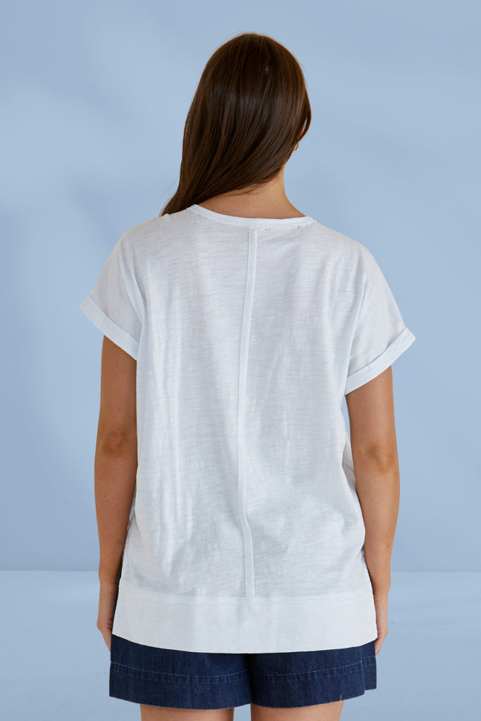Betty Basics Shirley Short Sleeve Tee White From BoxHill