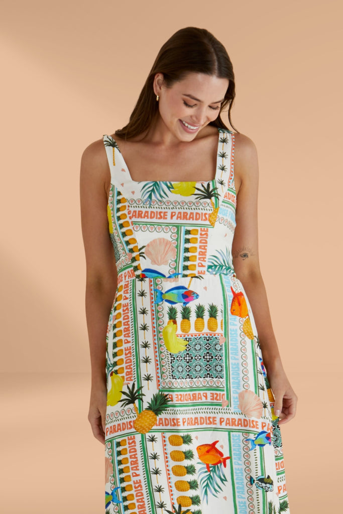Betty Basics Tegan Midi Dress Paradise Print From BoxHill
